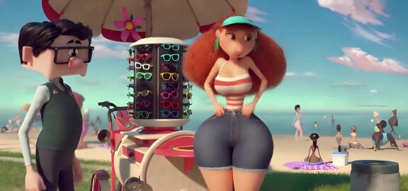 ai ai_animation ai_generated ai_video ass ass_expansion ass_jiggle butt_expansion butt_focus butt_jiggle female gigantic_ass huge_ass huge_breasts image_to_video john_pork_(artist) kate_(inner_workings) looking_back male male/female presenting presenting_ass presenting_hindquarters pulling_down_pants showing_ass showing_off tagme undressing video
