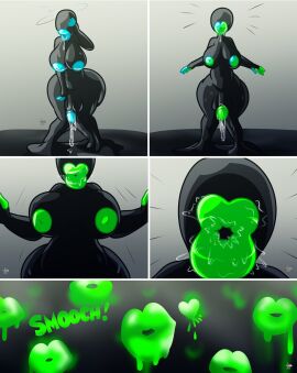 1futa areolae ass assimilation balls big_breasts big_lips big_lips_no_eyes big_penis black_body breasts comic_page corruption cursed_fleshlight cursed_fleshlight_(gorila_invisible) drone erection futa_only futa_transformation futanari goo_creature goo_transformation gorila_invisible_(artist) huge_ass huge_cock hugging humanoid humanoid_penis identity_death intersex inverted_nipples jamearts kissed_all_over kissing kissing_fetish lipstick_on_screen living_sex_toy male male_to_futa nipples nude penis pov pov_kiss precum smooch solo standing thick_thighs transformation wide_hips