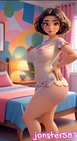 1girls 3d 3d_animation 3d_model ai_generated bikini bikini_top dancer dancer_outfit disney disney_channel jonster583 maribel solo solo_female solo_focus tagme video