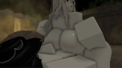 1boy 1girls animated audible_creampie audible_ejaculation black_hair black_hat bouncing_on_penis chains comission continue_thrust_after_cum cum cum_in_pussy kinlyrr kinny_the_bunny_(kinlyrr) looking_back original_character riding_penis roblox robloxian sound tagme video white_hair white_skin