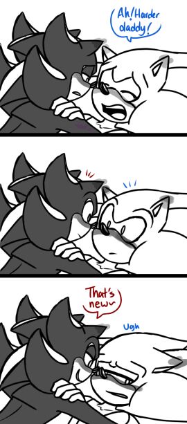 5_fingers anthro bed blush comic dialogue digital_media_(artwork) duo english_text eulipotyphlan fingers from_front_position fur furniture gottagoblast gottagoblastnsfw hair hedgehog hi_res humor lying male male/male male_penetrated male_penetrating male_penetrating_male mammal missionary_position moaning moaning_in_pleasure nude on_back on_bed open_mouth penetration pillow sega sex shadow_the_hedgehog simple_background smile sonadow sonic_(series) sonic_the_hedgehog sonic_the_hedgehog_(series) speech_bubble text