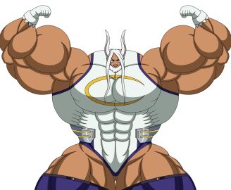 1girls bokevalis_823 brute_lady exaggerated_anatomy extreme_muscles female huge_muscles hulking_body hyper hyper_muscles miruko muscle_fetish muscles my_hero_academia rumi_usagiyama solo_female tanned_female