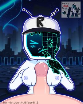 1boy 1girls 3d_background >_< background blush boobjob breasts cum cum_on_face dick female forsaken_(roblox) glitch glitching hand_on_chest hat hunted_veeronica male nude nude_female penis qktucwtiv8fasr8 reference_image roblox roblox_background roblox_game robloxian screencap_background self_upload titjob tv tv_head tv_screen tv_woman veeronica white_body