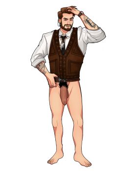 1boy date_everything dick dorian_(date_everything) flaccid flaccid_penis foreskin full_body gay male male_only naked naked_male penis solo_male uncircumcised