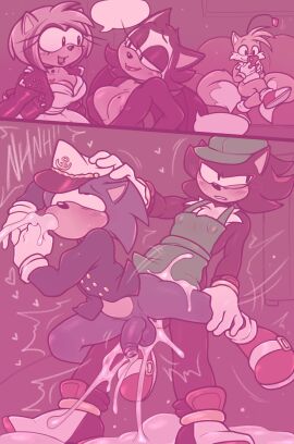 absurd_res aipeco18 amy_rose anal anthro ass balls bat bodily_fluids bottomless canid canine clothed clothing costume cum cum_from_mouth cum_in_ass cum_in_mouth cum_inside cum_through cum_vomit duo eulipotyphlan excessive_cum excessive_genital_fluids female foreskin fox gay genital_fluids genitals halloween hand_on_head hedgehog hi_res holidays male male/male mammal nipple_outline penis rouge_the_bat sega shadow_the_hedgehog sonadow sonic_(series) sonic_the_hedgehog sonic_the_hedgehog_(series) tails tails_the_fox the_murder_of_sonic_the_hedgehog uncircumcised