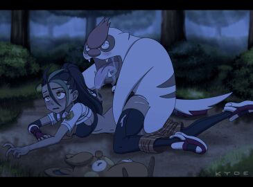 1boy 1girls 1monster 2d ahe_gao animated black_underwear breasts breasts_out canine cum cum_in_pussy cum_inside dark-skinned_female dark_skin defeated defeated_heroine doggy_style ejaculation endured_face female fingerless_gloves forest freckles freckles_on_ass freckles_on_face interspecies kyde male male/female male_pokemon/female_human monster monster_rape nemona_(pokemon) nintendo nipples outdoors outside pawmot penetration pokemon pokemon_sv pokemon_trainer pokephilia ponytail pussy scared school_uniform schoolgirl sex sweat sweatdrop thick_thighs thighhighs thighs uncomfortable underwear vaginal_penetration vaginal_sex vigoroth zoophilia