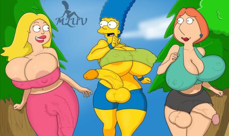 20th_century_studios 3futas american_dad areolae balls big_areola big_balls big_breasts big_cock big_nipples big_penis big_testicles blue_hair breasts cock crossover dickgirl disney erect_nipple erect_nipples erect_penis erection family_guy francine_smith futanari huge_balls huge_breasts huge_cock huge_nipples huge_testicles intersex large_areolae large_balls large_breasts large_cock large_penis large_testicles lois_griffin long_hair long_penis marge_simpson mluv nipples penis scrotum testicles the_simpsons trash uncensored veiny_penis yellow_body yellow_skin