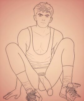 1boy balls big_balls big_dick big_penis billy_kaplan billy_maximoff gay hairy_penis joe_locke male male_only marvel marvel_cinematic_universe marvel_comics milkypeach232 naked naked_male no_color no_pants nude nude_male pecs penis real_person shoes skinny_male wiccan