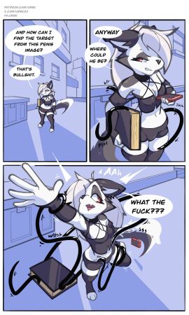 absurd_res anthro canid canid_demon canine comic demon dialogue female hellhound helluva_boss hi_res loona_(helluva_boss) mythological_canine mythological_creature mythology tentacle text ursk