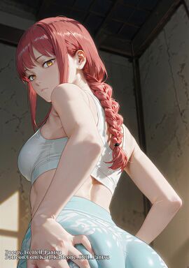 ai_female ai_generated ass_focus big_ass chainsaw_man color colored female hell-pantsu hi_res makima_(chainsaw_man) tagme video