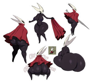 1girls anthro artist_request ass_focus barefoot big_ass completely_nude completely_nude_female curvy female female_only full_body hollow_knight hollow_knight:_silksong hornet_(hollow_knight) huge_ass naked naked_female nude nude_female onion-light solo solo_female sssonic2 tagme twerk twerking