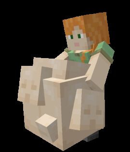 1girls 3d 3d_(artwork) accurate_art_style alex_(minecraft) animated breasts female female_pred gif larger_female microsoft minecraft red_hair siefueg vore vore_belly
