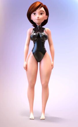 ai_generated animated ass big_breasts helen_parr latex_skinsuit tagme the_incredibles video walking