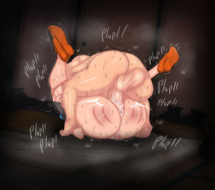 1boy 1girls 3d absurd_res absurdres anus ass balls blush bulma_briefs bulma_briefs_(gt_saga) cheating cheating_wife dragon_ball dragon_ball_gt english_text female flexing footwear hi_res high_resolution highres legs_up male married_female mating_press mature mature_female milf motion_blur netorare ntr oolong penetration penis pig pussy pussy_juice sex shoes size_difference spread_legs steam steaming_body sweat sweatdrop testicles text uncensored vaginal_penetration vyrus_smith wet