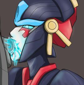 1boy 1girls azzertyimages blowjob blue_eyes fellatio female flametoys male penis robot robot_girl robot_humanoid straight sucking_penis transformers windblade