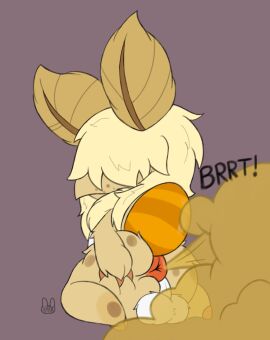 3_fingers antennae_(anatomy) anthro anus arthropod ass backsack balls ballsack big_ass big_butt chest_tuft claws fan_character fart fart_cloud fart_fetish femboy finger_claws fingers fluffy fluffy_balls freckles genitals girly hair hair_over_eyes hi_res hippie insects kneeling lepidopteran long_hair looking_back male moth perineum presenting presenting_hindquarters puffy_anus rear_view short_stack silkie_(varmbnuuy) slightly_chubby slightly_chubby_male spread_anus spread_ass spread_butt spreading tail toe_claws tuft varmbnuuy