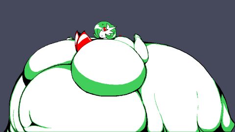 1girls animated ass belly belly_overhang big_breasts bouncing_breasts breasts fat female female_focus female_only game_freak gardevoir green_hair hair_covering_eye hair_over_one_eye hips hyper hyper_ass hyper_breasts large_ass large_breasts nintendo obese obese_female overweight overweight_female pokemon pokemon_(species) red_eyes stomach testtheasshunter21 thick_thighs thighs weight_gain white_body wide_hips