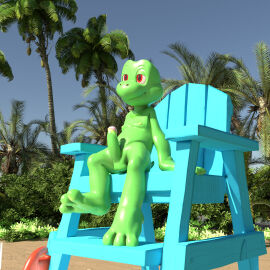 1:1 3d absurd_res charmandrigo crocdegecko digital_media_(artwork) hi_res ket ket_ralus_(character) male non-human non-human_only toony tortavi
