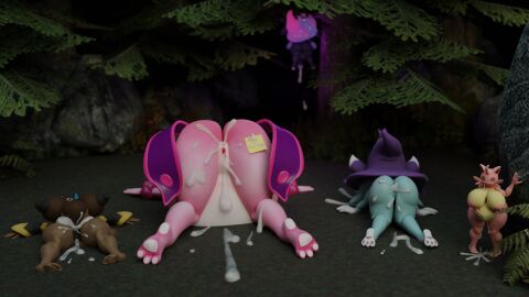 4girls after_rape after_sex anubis_(pal) ass big_ass big_breasts breasts bubble_ass bubble_butt cattiva character_request cum cumflation daedream female furry huge_ass huge_breasts hypnosis implied_cheating implied_cuckolding implied_netorare implied_ntr katress lovander notsafeforgek pal_(species) palworld pocketpair tagme thick_thighs wide_hips