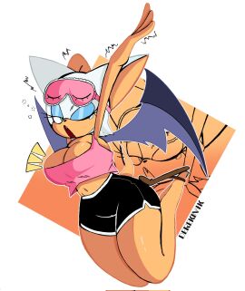 1girls 2d about_to_burst anthro barely_contained barely_contained_breasts barely_fits breasts breasts_too_big bursting_breasts cleavage clothed clothing deep_cleavage derekin4k derekunleashed female female_focus female_only fur furry hips imminent_wardrobe_malfunction mobian mobian_(species) mobian_bat overflowing_breasts rouge_the_bat sega short_shorts sonic_(series) sonic_adventure_2 sonic_the_hedgehog_(series) tank_top tight_clothes tight_clothing tight_fit tight_fitting_clothing too_tight undersized_clothes undersized_clothing wide_hips