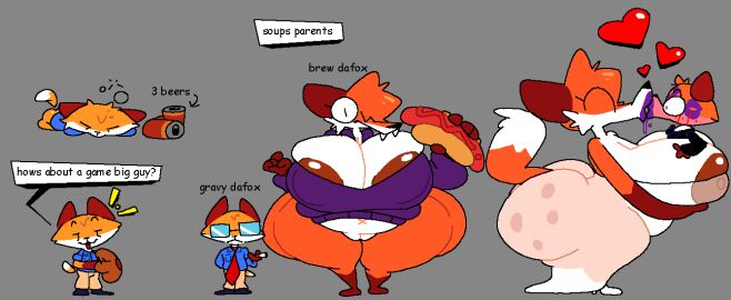 2024 alcohol anthro areola arrow_sign ass baseball_glove between_breasts beverage beverage_can big_ass big_breasts big_butt black_bow_tie black_clothing black_eyes black_eyewear black_footwear black_glasses black_nose black_shoes black_suit black_topwear blue_bow_tie blue_clothing blue_shirt blue_topwear blush blush_lines bottomless bottomwear bow_tie breasts brew_dafox_(superiorfox) brown_areola brown_body brown_ears brown_fur brown_nipples bubble can canid canine canis canon_couple cigarette cleavage_cutout closed_eyes clothed clothing container couple cutout digital_media_(artwork) dress drunk drunk_bubble duo english_text eyewear fangs female food footwear fox front_view fur genitals glasses gravy_dafox_(superiorfox) grey_background hair hair_over_eye half-closed_eyes hand_behind_back hand_on_breast hand_on_own_breast happy heart_symbol high_heels holding_breast holding_cigarette holding_food holding_hot_dog holding_object hot_dog huge_ass huge_breasts huge_butt ketchup keyhole_clothing keyhole_turtleneck kiss_mark kiss_mark_on_face kissing lipstick looking_at_another love lying makeup male male/female mammal married_couple mother_and_father multicolored_body multicolored_bow_tie multicolored_fur narrowed_eyes navel necktie nipples no_incest on_front orange_body orange_fur orange_hair original original_character original_characters pants partially_clothed purple_clothing purple_lipstick purple_sweater purple_topwear pussy red_face red_fox red_necktie sharp_teeth shirt shoes side_view simple_background size_difference speech_bubble standing substance_intoxication suit superiorfox sweater tan_bottomwear tan_clothing tan_pants teeth text text_box thick_thighs tongue topwear translucent translucent_clothing translucent_dress true_fox turtleneck two-tone_bow_tie wedding_dress white_body white_clothing white_dress white_footwear white_fur white_high_heels white_shirt white_topwear x_navel