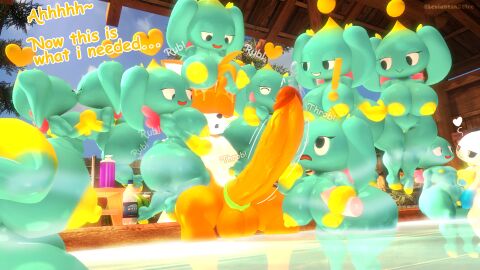 3d 3d_(artwork) absurd_res accessory anthro areola ass balls bedroom_eyes big_ass big_balls big_breasts big_butt big_penis black_sclera blue_areola blue_body blue_nipples bodily_fluids boob_hat breasts canid canine chao_(sonic) closed_eyes cock_ring digital_media_(artwork) ellipsis erection exclamation_point female female/female fox genital_fluids genitals gloves_(marking) group heart_symbol hero_chao hi_res huge_breasts huge_cock humanoid hyper hyper_genitalia hyper_penis jewelry kissing leviantan581re male male/female mammal markings milf_chao multicolored_body narrowed_eyes nipples nude onomatopoeia open_mouth partially_submerged penis penis_accessory penis_awe penis_jewelry precum seductive sega sitting smile sonic_(series) sonic_the_hedgehog_(series) sound_effects spa tails tails_the_fox text thick_thighs two-tone_body water yellow_areola yellow_eyes yellow_nipples