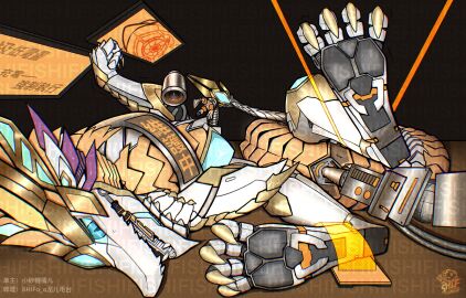 absurd_res ambiguous_gender dragon female hi_res machine mechanical_dragon mechanicaldragon mythological_creature mythological_scalie mythology scalie shifish solo xiaoshatangju