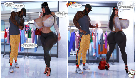 1boy 1girls 3d abs artist_request ass balls big_ass big_balls big_breasts bimbo bimbo_body bimbo_lips breasts breasts_bigger_than_head bubble_ass bubble_butt bulging_biceps busty character_request cleavage collarbone curves curvy curvy_body curvy_female curvy_figure curvy_hips dark-skinned_male dark_skin dilf dominant dominant_male earring earrings erect_nipples fat_ass female fit fit_female full_body gashousesushii hands_on_hips hard_nipples heavenly_ass heavy_breasts hourglass_figure huge_ass huge_breasts huge_butt huge_thighs human imminent_sex interracial large_ass large_breasts larger_male light-skinned_female light_skin lipstick long_hair makeup male muscles muscular muscular_arms muscular_back muscular_legs muscular_male nipple_bulge nipples no_hand_blowjob painted_nails pink_nipples platform_heels rolling_eyes standing tagme_(artist) thick_ass tits_out tongue very_dark_skin walking wide_hips