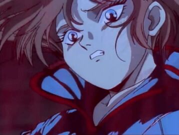 1990s_(style) 1993 animated blue_eyes breasts brown_hair female long_hair lowres medium_breasts nipples retro_artstyle school_uniform tagme torn_clothes urotsukidouji yufura_(urotsukidouji)