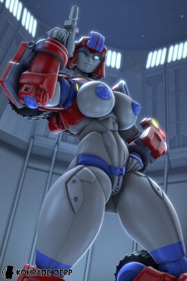 3d armor armored_female big_breasts breasts breasts_out cybertronian female komradederp large_breasts original_character robot robot_female robot_genitalia robot_girl robot_humanoid solo thick_thighs transformers