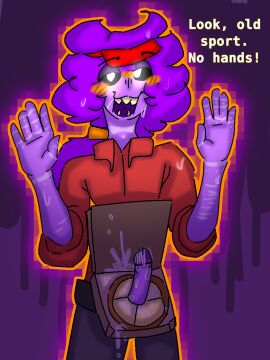 dave_miller dave_miller_(dayshift_at_freddy's) dayshift_at_freddy's dsaf erection gay male precum