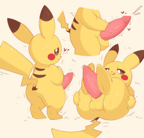 3_toes 4_fingers anthro anus aroused ass back_markings balls bashful bedroom_eyes big_penis biped blush bodily_fluids brown_ear_tips brown_markings butt_focus cum cumshot digital_media_(artwork) dipstick_ears ear_markings ejaculation erection excessive_genital_fluids excessive_precum feet fingers generation_1_pokemon genital_fluids genital_focus genitals glistening glistening_balls glistening_genitalia glistening_penis half-closed_eyes hand_on_own_penis hand_on_penis heart_symbol hi_res inviting legs_together legs_up licking licking_lips looking_at_viewer looking_back looking_back_at_viewer lying male male_only mammal markings masturbation multicolored_body multicolored_ears multiple_images narrowed_eyes nervous nervous_smile nintendo nude on_back partial_speech_bubble penile penile_masturbation penis penis_focus pikachu pokemon pokemon_(species) precum precum_on_penis presenting presenting_penis question_mark raised_tail red_cheeks rodent seductive shaking shy side_view simple_background solo sweat tail tapering_penis thick_penis three-quarter_view throbbing throbbing_balls throbbing_penis toes tongue tongue_out tremble_spikes trembling two_tone_body two_tone_ears two_tone_tail vinivy x_anus yellow_balls yellow_body yellow_ears yellow_tail