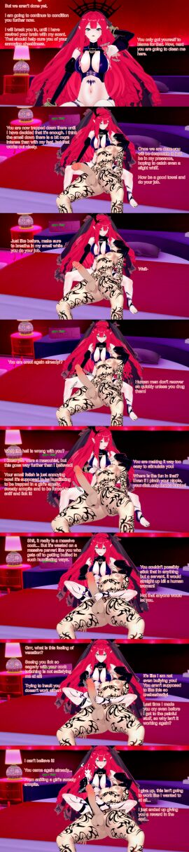 3d 3d_(artwork) admiralobp armbinder armpit_fetish armpit_licking armpits baobhan_sith_(fate) big_penis bite bondage caption cbt cum dialogue dominant dominant_female domination english english_text enslaved fairy_knight_tristan_(fate) fate/grand_order fate_(series) feet femdom foot_fetish footjob fujimaru_ritsuka_(male) gudao huge_cock kicking koikatsu orgasm_control orgasm_denial ruined_orgasm sadism sadistic_female slave slave_outfit smell tattoo tattoos valeriusspero vampire vampire_girl