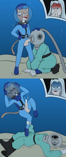 aquaglubs asphyxiation balls blend_s blowjob blush cock_and_balls cum cum_in_water drowning ejaculation erection felix_argyle fellatio gay_sex kanzaki_hideri male open_mouth penis re:zero_kara_hajimeru_isekai_seikatsu testicles underwater what yaoi