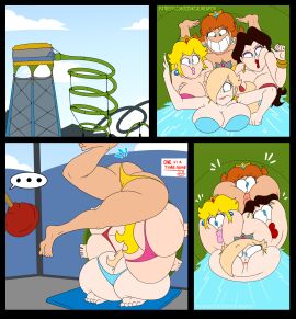 ... 2025 2d 2d_(artwork) 2d_artwork 4girls ass big_ass big_breasts big_butt big_lips big_thighs bikini bikini_bottom bikini_top blonde_hair blue_eyes blue_sky bracelet bracelets breasts brown_hair bubble_ass bubble_butt butt comic comical_weapon cookie_dough_butt crown day daytime ear_piercing earrings eyelashes fat_ass fat_butt female female_only huge_ass huge_breasts huge_butt huge_lips huge_thighs kicking large_ass large_butt large_thighs lips long_hair make_up makeup mario_(series) nintendo orange_hair orange_lips orange_lipstick pauline pauline_(mario) pink_lips pink_lipstick plunger princess_daisy princess_peach princess_rosalina red_lips red_lipstick rug short_hair sign squish squished_ass squished_breasts struggling_to_fit struggling_to_get_out stuck stuck_in_pipe stuck_in_slide stuck_in_vent stuck_together super_mario_bros. swimsuit text thick_ass thick_thighs thighs water yellow_hair