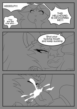 1girls absurd_res anthro big_penis bodily_fluids breasts canid canid_demon canine comic cum demon duo emberlynn_pinkle emberlynn_pinkle_(demon_form) fellatio female futanari genital_fluids genitals hellhound helluva_boss hi_res humanoid intersex intersex_penetrating loona_(helluva_boss) mammal mythological_canine mythological_creature mythology open_mouth oral penetration penile penis t0d_artista