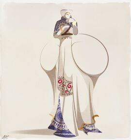 1girls ass big_ass bottom_heavy fat_ass female female_focus female_only fully_clothed giant_ass gigantic_ass huge_ass hyper hyper_ass hyper_hips long_legs massive_ass massive_hips partially_nude revealing_clothes round_ass selaiki solo sparks_spectrum thick_ass wide_hips