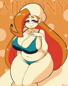 big_breasts breasts female female_focus female_only human human_only light-skinned_female light_skin lipstick long_hair melony_(pokemon) nintendo older_female pokemon pokemon_ss quarium solo solo_female thick_thighs thighs white_eyeshadow