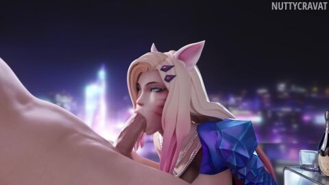 ahri animated blowjob k/da_all_out_ahri k/da_all_out_series league_of_legends nuttycravat tagme video