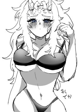 1girls aizetsu big_breasts blue_eyes bra breasts demon demon_girl demon_horns demon_humanoid demon_slayer dominant dominant_female domination female female_focus female_only female_penetrating genderswap genderswap_(mtf) hantengu horny horny_female japanese japanese_clothes japanese_clothing japanese_female kimetsu_no_yaiba long-haired_female long_bangs long_hair muscles muscular muscular_female pointy_ears rule_63 sharp_teeth sketch submissive submissive_female underwear upper_moon yaseino_ozi