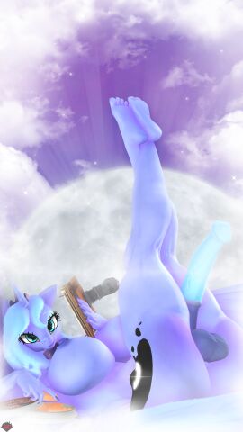 3d absurd_res animal_genitalia animal_penis anthro areola balls big_breasts blue_body blue_eyes blue_hair breasts cloud digital_media_(artwork) equid equine equine_genitalia equine_penis eyelashes friendship_is_magic fti_crossgender futanari genderswap genderswap_(fti) genitals hair hasbro hi_res intersex looking_at_viewer lying mammal moon my_little_pony naughty_cube nipples nude on_back outside penis princess_luna_(mlp) rule_63 smile solo