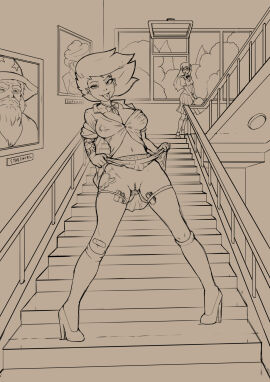 anal_plug buttplug buttplug_in_ass buttplug_insertion clitoris clitoris_piercing clothed clothing clothing_lift ear_piercing exhibitionism eyebrow_piercing facial_piercing female footwear friendship_is_magic genital_piercing genitals high_heels human humanized husdur line_art monochrome my_little_pony nose_piercing object_in_ass one_eye_closed penetration piercing public public_nudity pussy rainbow_dash_(mlp) school_uniform sex_toy sex_toy_in_ass sex_toy_in_pussy sex_toy_insertion shoes sketch skirt skirt_lift tongue tongue_out tongue_piercing uniform vaginal_penetration vibrator vibrator_in_pussy wink