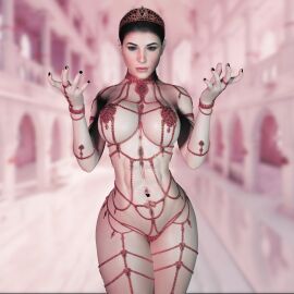 3d big_breasts breasts busty creeme_raspberry female female_focus female_only hourglass_figure lara_croft lara_croft_(survivor) makeup standing tagme tomb_raider tomb_raider_(survivor) wide_hips
