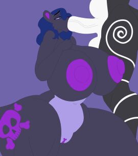 animated anthro areola balls big_balls big_breasts big_penis birthmark black_body black_fur black_penis black_tail blue_eyes blue_hair bodily_fluids breasts closed_eyes cum cum_in_mouth cum_inside cum_on_breasts cum_on_face drinking drinking_cum duo erection erforf_mephit fellatio female foreskin fur genital_fluids genitals hair heart_symbol hi_res hiverdose huge_breasts huge_cock inner_ear_fluff lips male male/female mammal markings mephitid navel oral penile penis purple_areola purple_body purple_fur purple_inner_ear_fluff purple_lips purple_nose purple_vulva sex shalya_bushtail simple_background sitting skull_and_crossbones skunk slightly_chubby standing striped_body striped_fur striped_markings striped_skunk striped_tail stripes tail tail_markings thick_thighs tuft vulva white_body white_foreskin white_fur white_tail wide_hips