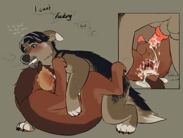 after_anal after_sex anal anal_sex anus ass balls bodily_fluids canid canine canis cum cum_in_ass cum_inside domestic_dog duo facial_scar feral gaping gaping_anus genital_fluids genitals hi_res male male/male male_penetrated male_penetrating male_penetrating_male mammal penetration puppyratcat scar sex sloppy_seconds