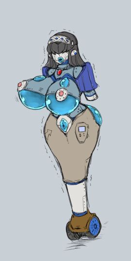 2020 ass breasts crying female huge_ass huge_breasts metamorgirl nipples pussy robot_girl sex_doll sex_doll_transformation sex_robot transformation wheel_feet wide_hips