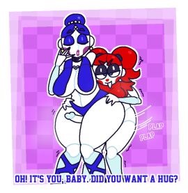 1futa 1girls 2d 2d_(artwork) animatronic animatronic_female animatronics ass baby_(fnafsl) ballerina ballora ballora_(fnafsl) big_breasts blue_eyes blue_panties bottomless breasts circus_baby circus_baby_(fnaf) closed_eyes clothed clothing clown clown_girl crushtrap dialogue duo earrings erection female five_nights_at_freddy's five_nights_at_freddy's:_sister_location futa_on_female futanari huge_ass humanoid humanoid_penis incest intersex long_penis mostly_nude mother_and_daughter necklace nipple_suspension_bikini partially_clothed penis plap red_hair standing text thick_thighs thigh_job wide_hips