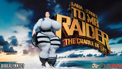 3d akalynn101 ass beach breasts catsuit edit female huge_ass huge_breasts lara_croft lara_croft_(angelina_jolie) muscular tomb_raider water wetsuit