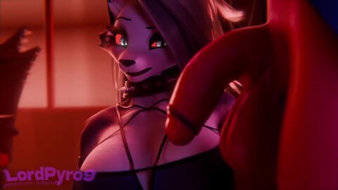 blowjob canid canine demon dogzeela duo erect_penis erection fellatio femboy femboy_on_female fur furry handjob hellhound helluva_boss imp loona_(dogzeela) loona_(helluva_boss) lordpyro9 lpyro9 moxxie_(helluva_boss) moxxie_(valorlynz) tagme valorlynz video vivziepop