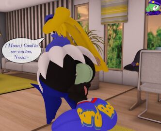 ass big_ass big_breasts breasts bubble_ass bubble_butt female gardevoir huge_ass huge_breasts lahabrea_(zer0264) pokemon pokemon_(species) pokémon_(species) thick_thighs tsareena vanessa_(zer0264) wide_hips yuri zer0264